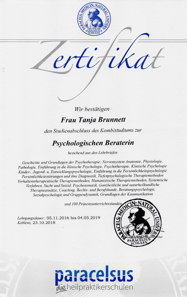 Zertifikat