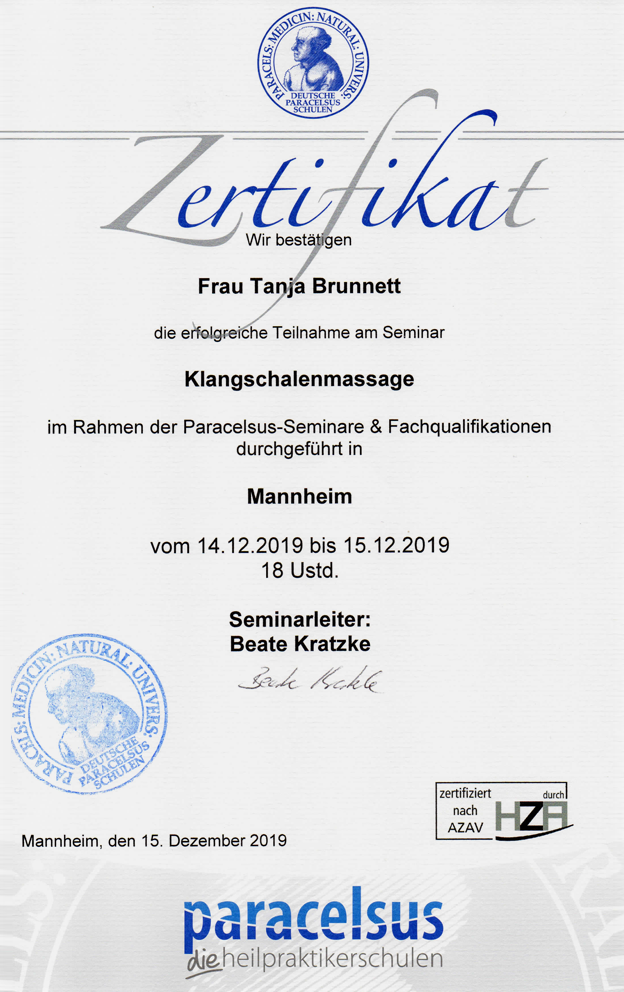 Zertifikat